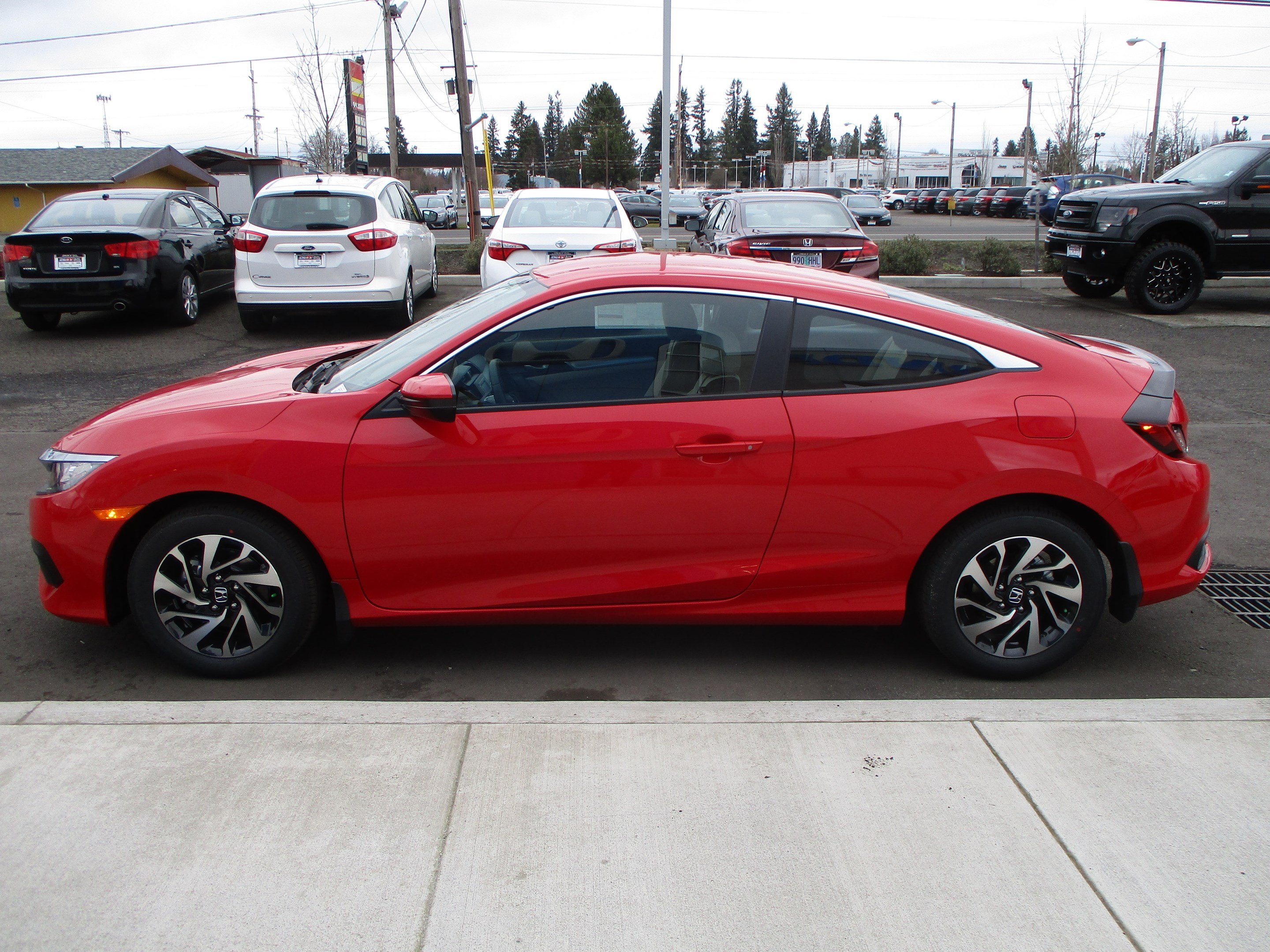 New 2018 Honda Civic Coupe LX P 2dr Car For Sale 8H1297 Dick S